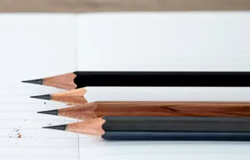 تفاوت مدادهای h و b و f