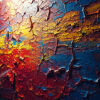 ترک خوردن رنگ اکریلیک روی بوم