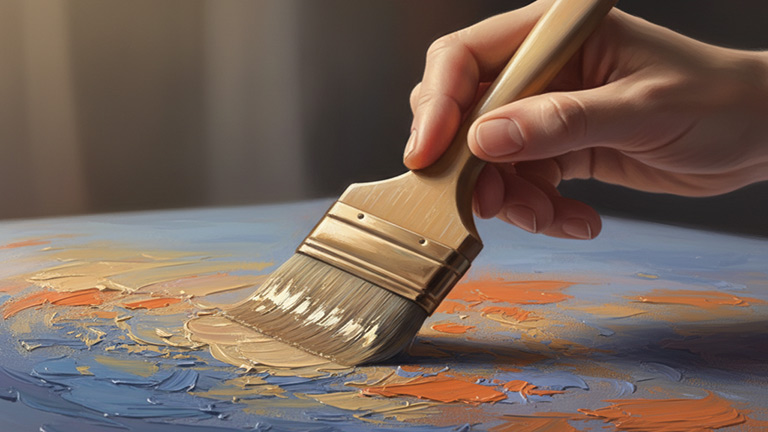 پاک کردن رد قلمو رنگ اکریلیک