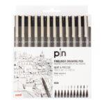 قیمت ست راپید یونی پین با ماژیک براش ۱۲ تایی